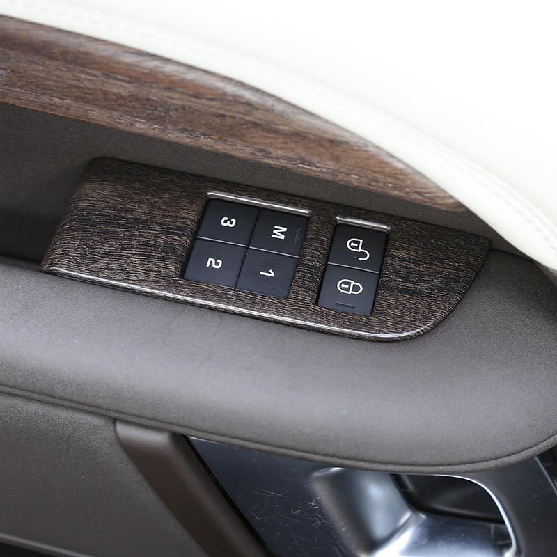 For Discovery 5 L462 LR5 2017 2018 ABS Matte Chrome Window Lift Button Frame Cover Trim Auto Accessory 4pcs