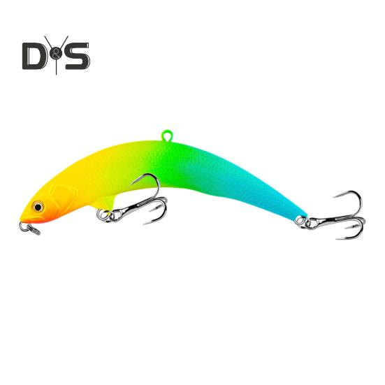 

8 см/5,5 г изогнутая рыболовная приманка для ловли на поверхностную воду с тройным крючком для дальнего заброса, плавающая искусственная твердая приманка, аксессуары для рыбалки в соленой воде и пресной воде B