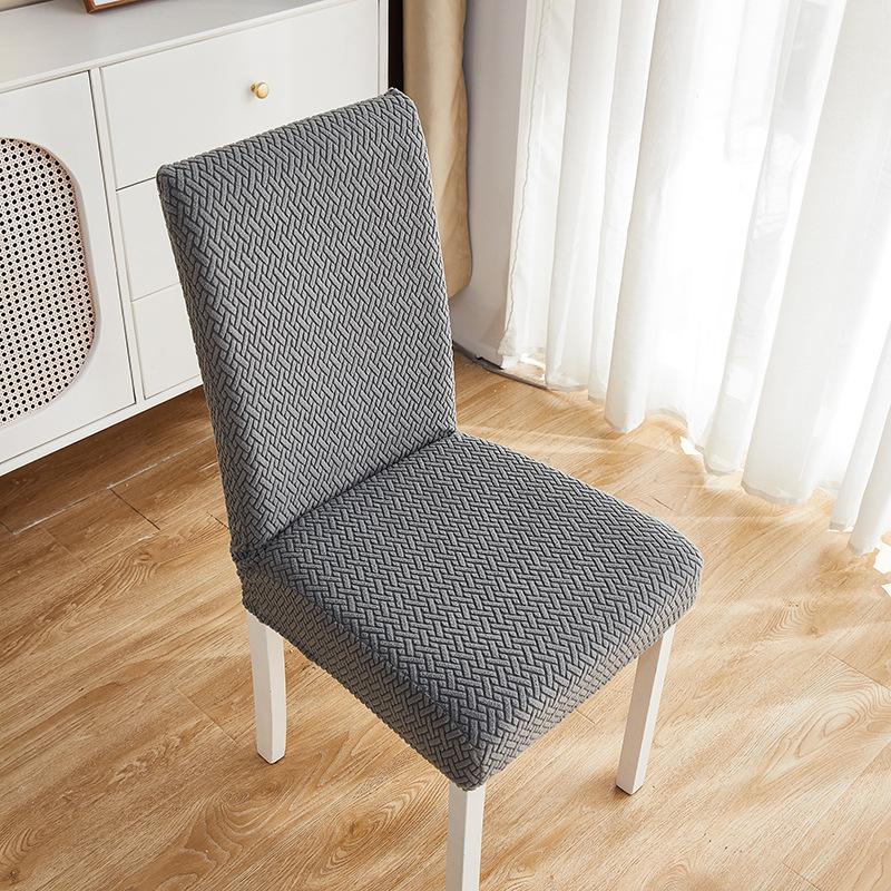 

Latest Chair Cover Minimalist Solid Color Jacquard Decorative Chair Cover Elastic Backrest Universal Stool Cover 35*38cm