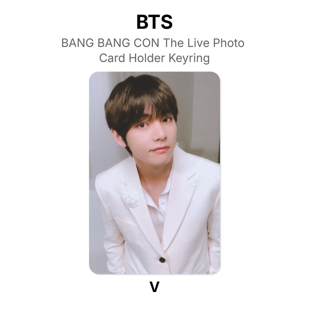 BTS BANG BANG CON The Live Photo Card Holder Keyring Official Photocard