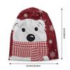 Custom Christmas Polar Bear Beanie Cap Unisex Bonnet Knitting Hats  Outdoor Child Cartoon Gift Skullies Beanies Hats
