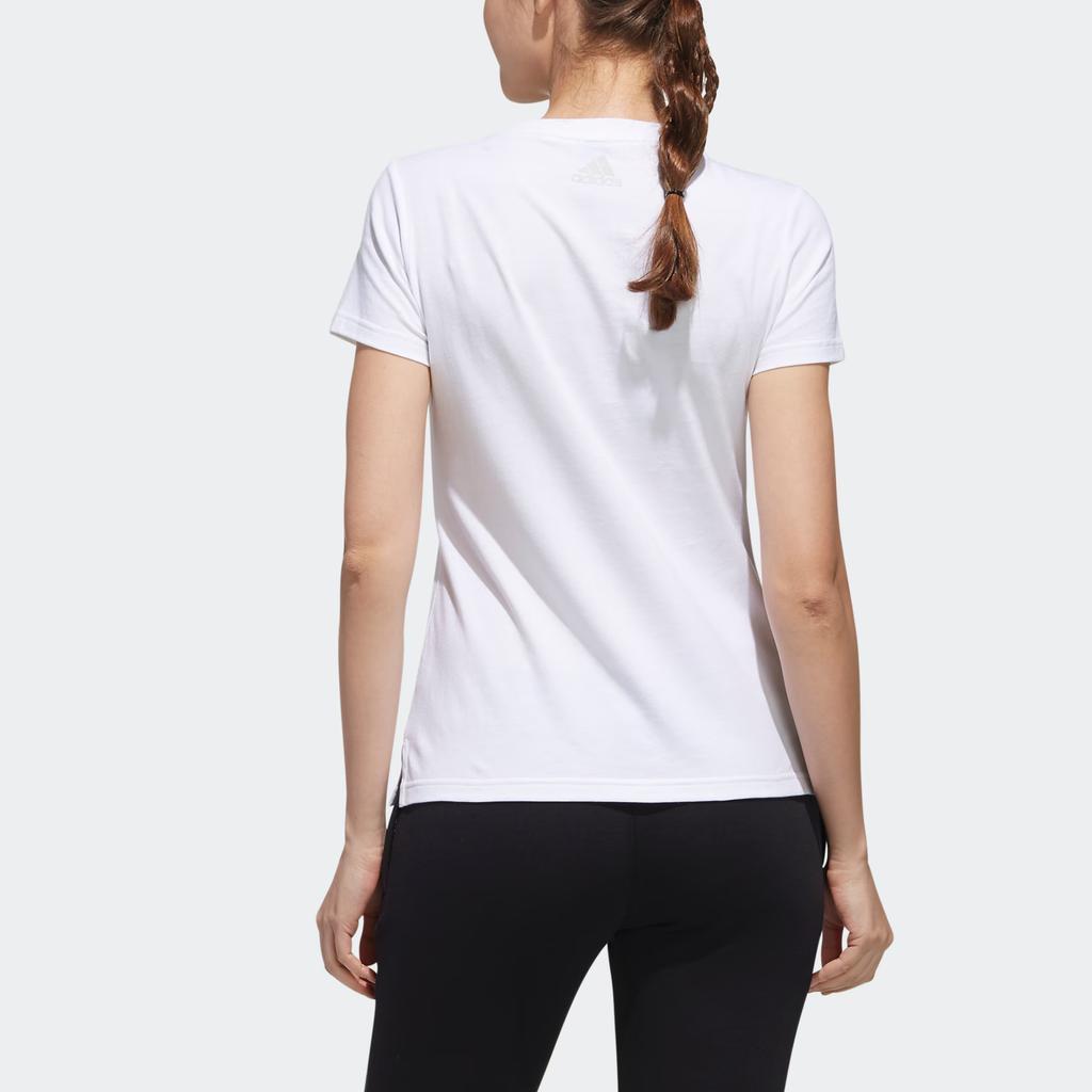 Adidas Casual Hiking Round Neck Short Sleeve T-Shirt Women Tops White DY8706