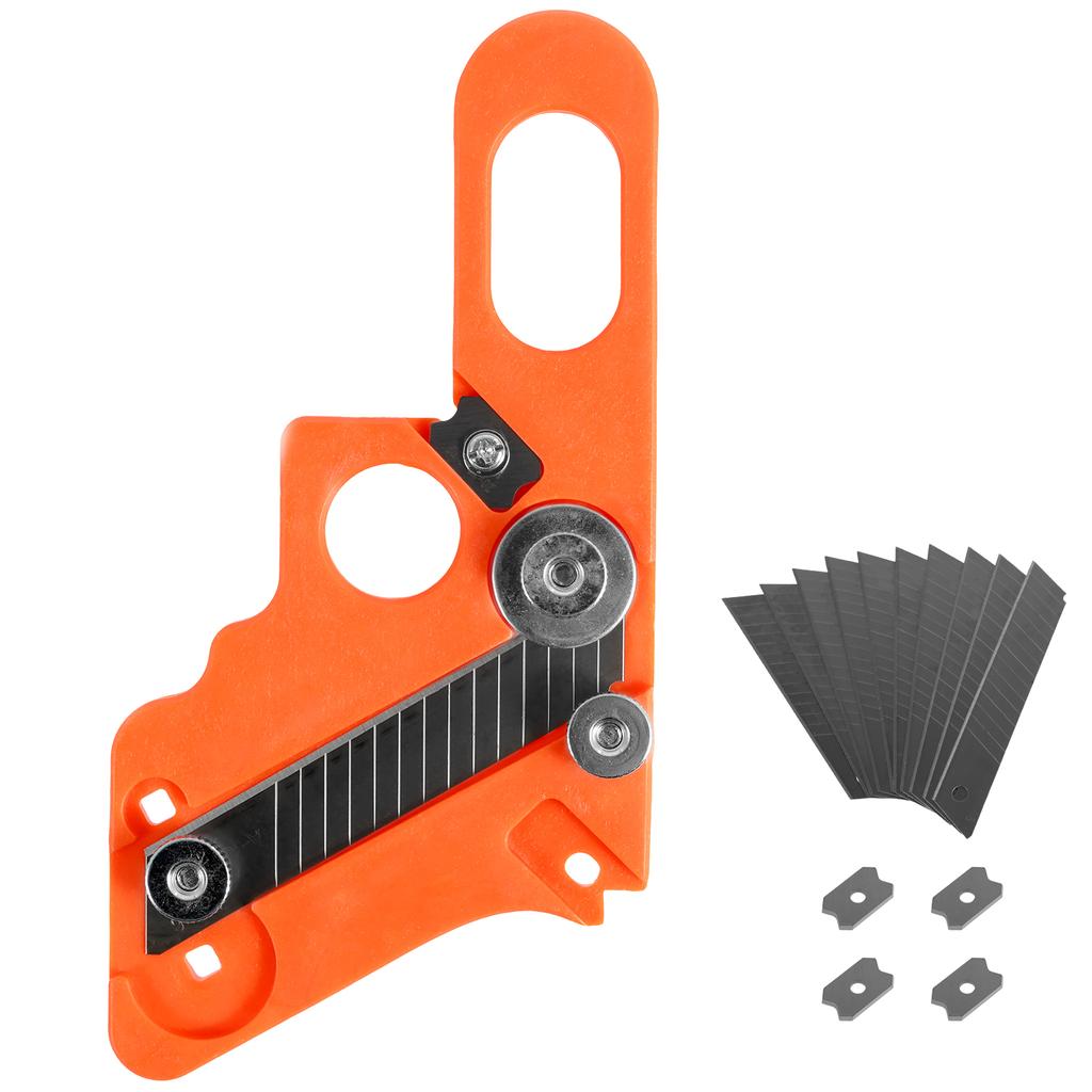 Manual Edge Banding Trimmer Veneer Edge Trimmer with 4 Circular Edge Scraper and 10 Blade Woodworking Edge Chamfer Hand Tool