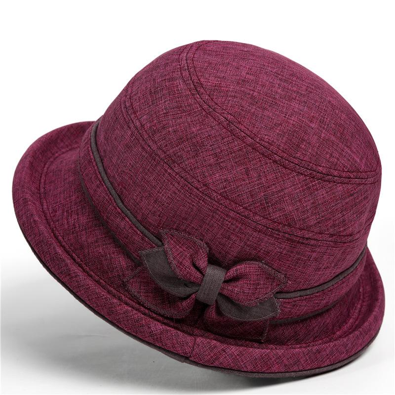 Hat Women's Spring and Autumn Bucket Hat Thin Cloth Hat Hat Summer Hat