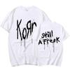 Korn Music Concert Rock Band World Tour Pure Cotton T-shirt Personalized Street Versatile 2024 Summer Fashion T-shirt