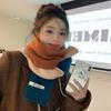 New scarf women's autumn and winter neck protection Korean version cute student warm knitting versatile color matching decorative scarf