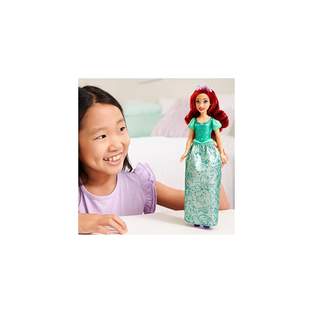 Mattel Disney Disney Princess Ariel Doll 100th Anniversary Celebration Dress-Up Toy for Ages 3 and Up