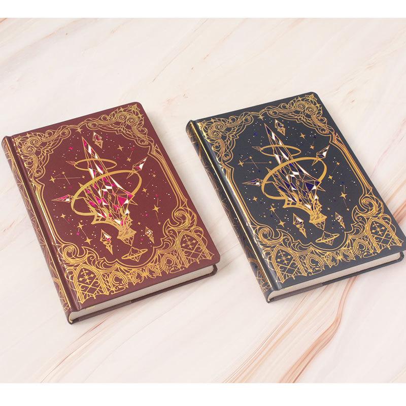 Magic Crystal Full Color Hand Ledger Artistic Exquisite Illustration Journal Bronzing Cover Korean-style Thick Notebook
