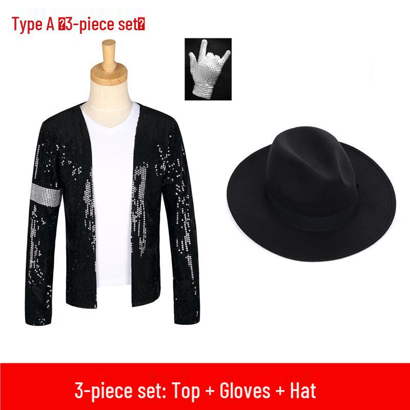 Michael Jackson Billy Jean Dance Costume Set for Kids & Adults
