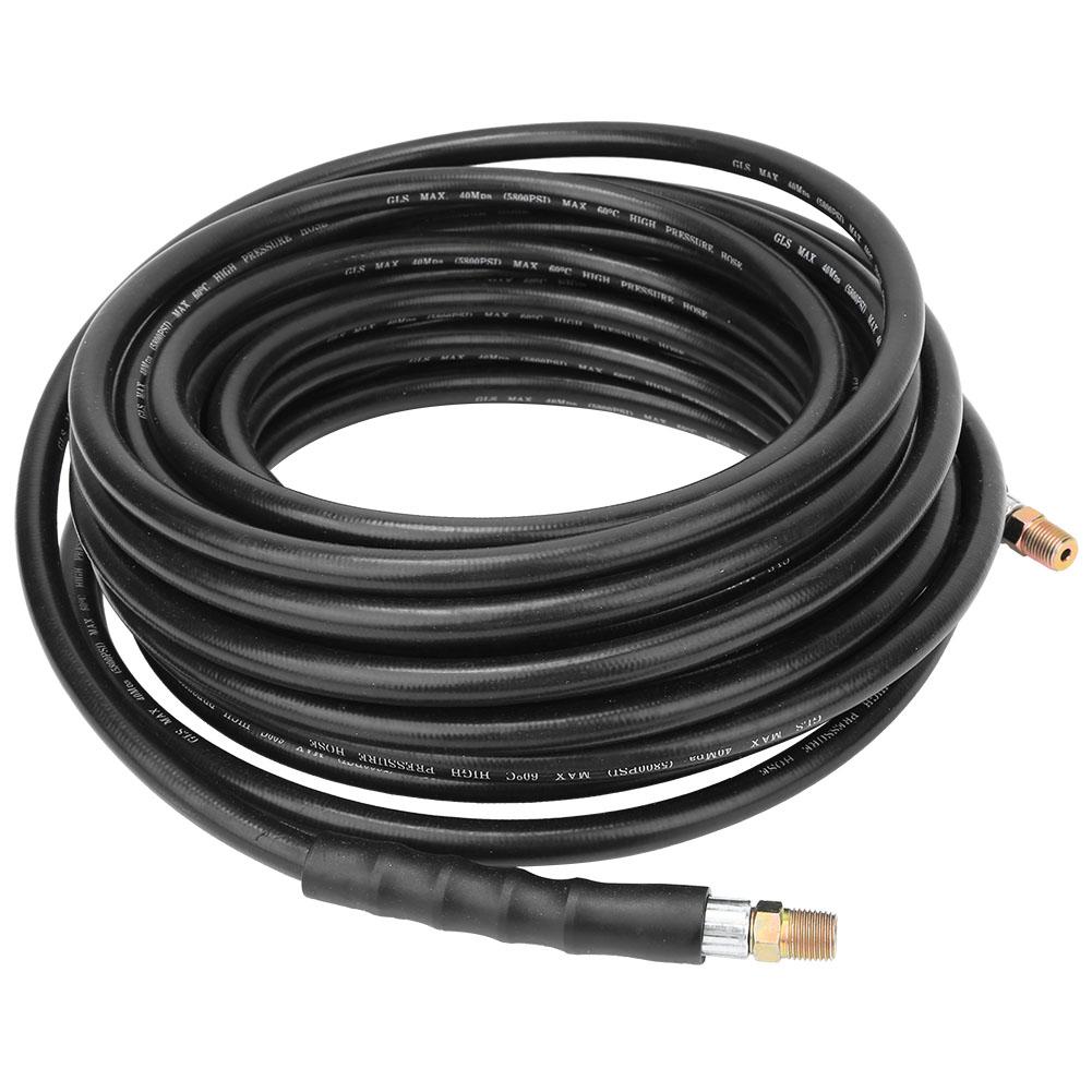 Pressure Washer Sewer Jetter Kits Accessories 14in NPT 5800PSI 15 Meters Rubber Hose