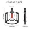Aluminum Alloy Flat Pedal 3 Seal Bearings Nonslip Bicycles Pedals Cycling Platform Pedals for Road Bike Cycling