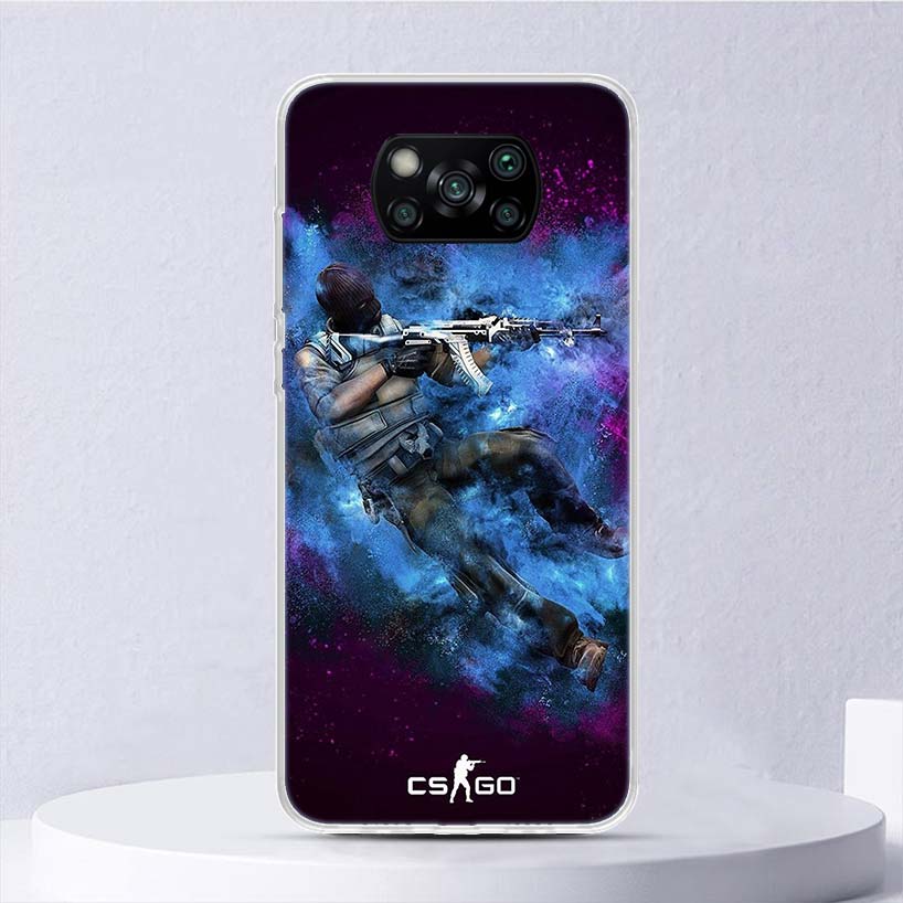 Counter Strike Cs Go Soft Case For Xiaomi Poco X7 X6 X5 X4 X3 Nfc F6 F5 Pro Phone Cover F4 Gt F3 F2 F1 M5S M4 M3 M5 Funda Coque