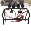 Metal Roll Cage with 6 LED Light Fit for SCX10 1 10 Axial 4WD RC Car