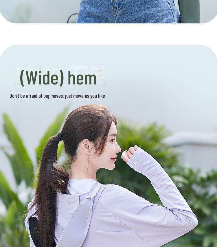 Women's Ice Silk Hooded Sun Protection Shawl - Black, Large Brim, Cool, Thin Vinyl Cape for Summer