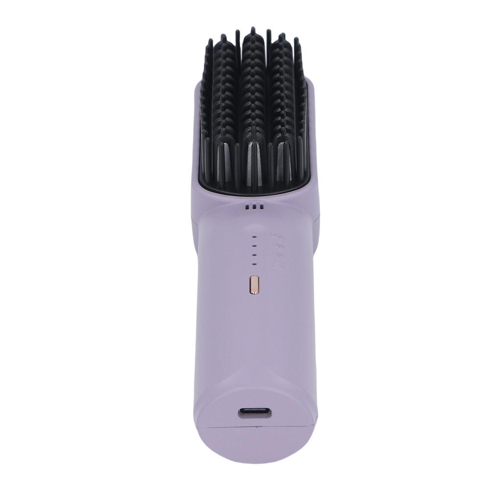 2500mAh Hair Straightener Brush Fast Heating Portable Hair Straightening Comb for Women