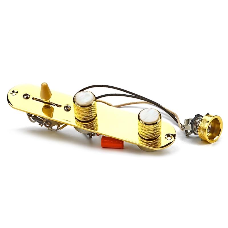 3 Way Wired Loaded Control Plate with Switch  Prewired Guitar Switch Control Plate for Electric Guitar Playing Parts