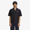 [Sharp] Linen Blend Revere Collar Shirt - Black Afpm2619894-102