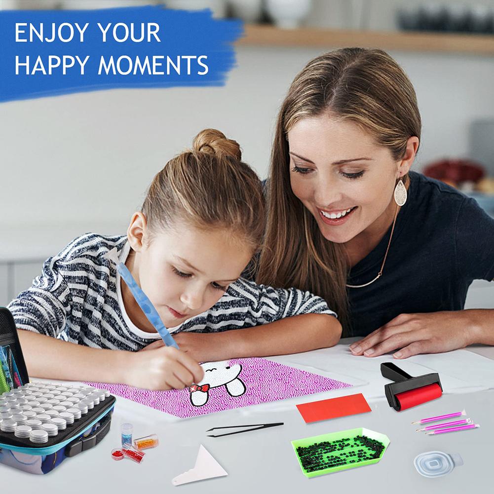 Diamond Painting Bead Storage Box Large Capacity Diamond Paintings Toolkit Diamonds Plateau Storage Case Painting Accessory Kit