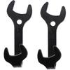 ABOOFAN 2pcs Wrench Coat Hanger Wall Hook Wrench Shape Iron Hanger Storage Hook Smooth Sturdy for Home Dec