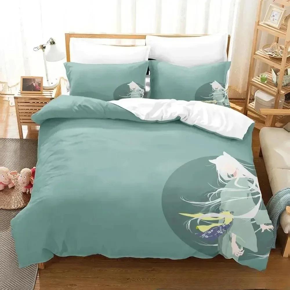 Fashion 3D Printing Anime Kamisama Kiss Tomoe Bedding Set Boys Girls Twin Queen King Size Duvet Cover Pillowcase Bed Boys Adult
