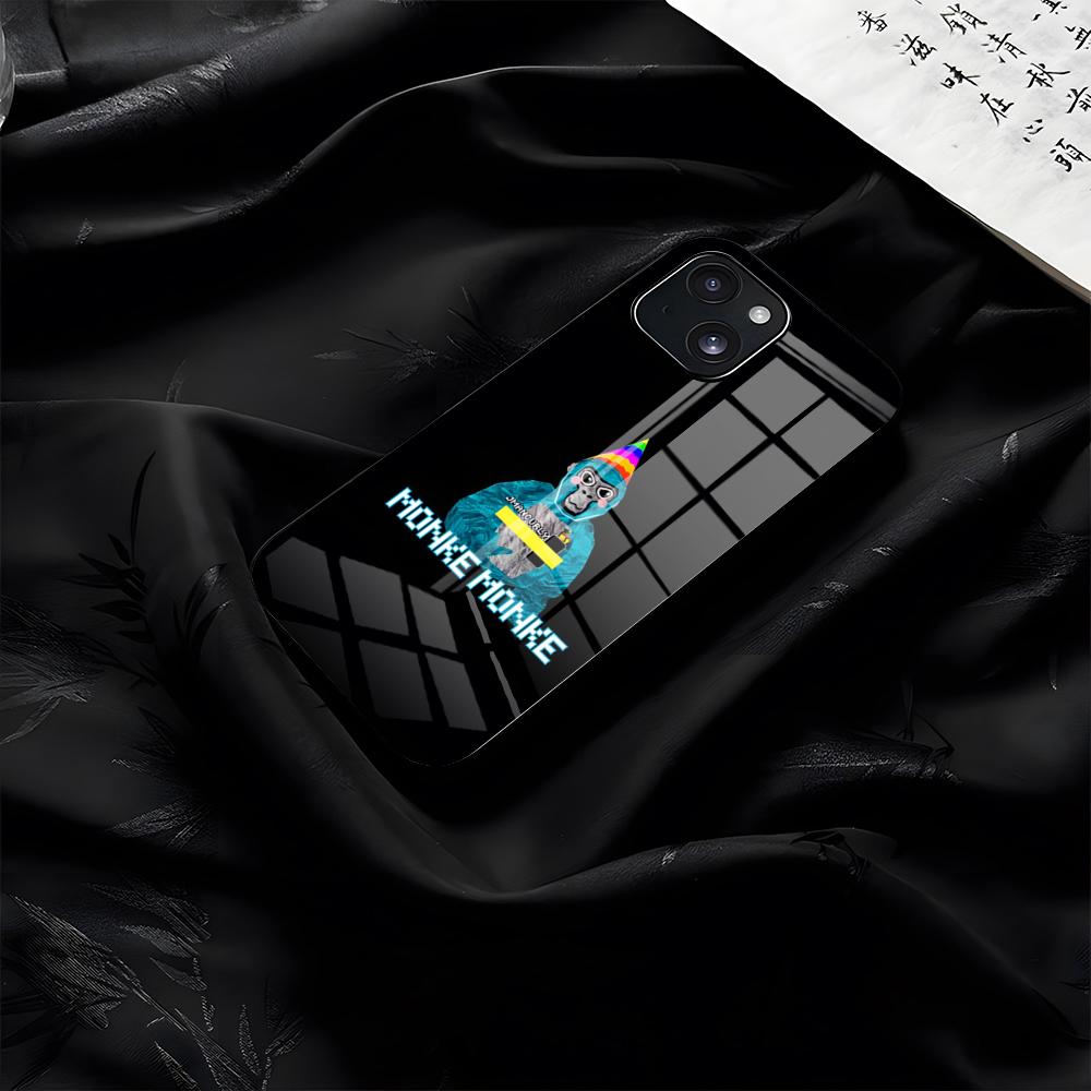 

Gorilla Tag Monkey Phone Case For IPhone 17 Pro Max 16 15 14 Pro Max 13 11 Plus Glass Cover iPhone 14 Plus