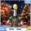 Christmas Goose Costume Porch Decoration Outdoor Yard Festive White Outfit