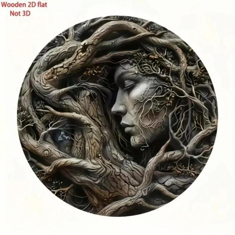 Boho Wall Art Tree Pattern Metal Painting Modern Living Room Decor