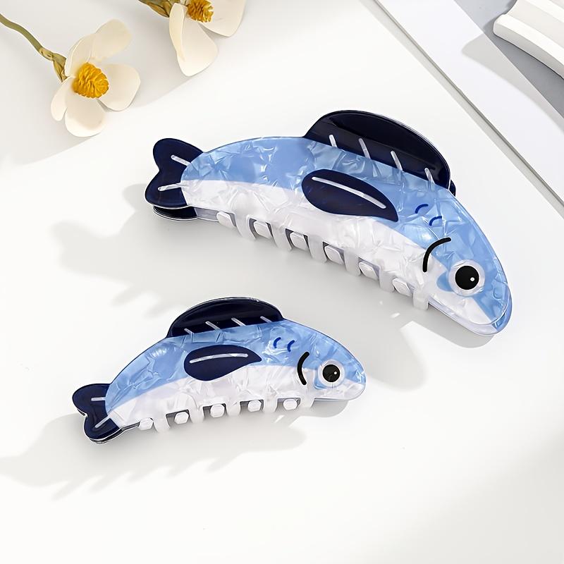 New Ocean Series Sardine Hair Clip, Unique Niche Design, Premium Shark Clip, Cute Hairpin