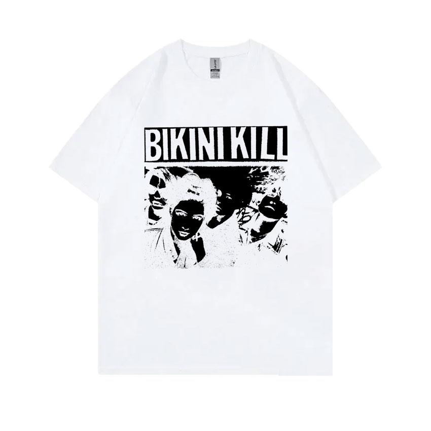 Rock Punk Band Bikini Kill Graphic Tshirt Feminist Riot Grrrl Kathleen Hanna T Shirt Unisex Women Classic Vintage Oversized Tshirt S