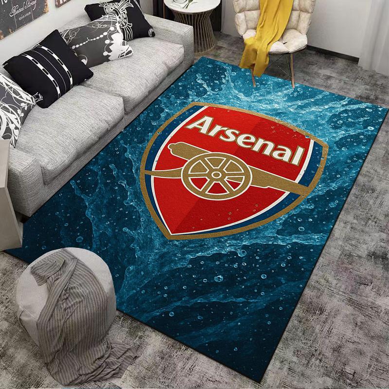 Arsenal Logo Designed Floor Mat, Suitable As a Non-slip Mat for the Living Room or Bedroom Sofa