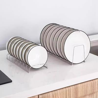Multipurpose Stainless Steel Dish Rack – Silver Bowl & Plate Drainer, Space-Saving Kitchen Storage Holder