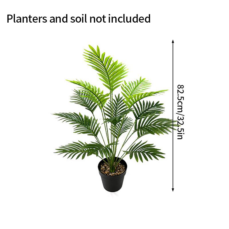 Large Tropical Palm Tree Plants Leaves Real Touch Fake Large Banana Plants Leaves Green Plant Branch Bouquet  Home Garden Decor