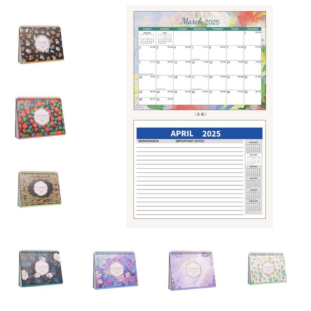 Countdown English  Desk Calendar Efficient Scheduling Table  Planner Calendar  Office Supplies