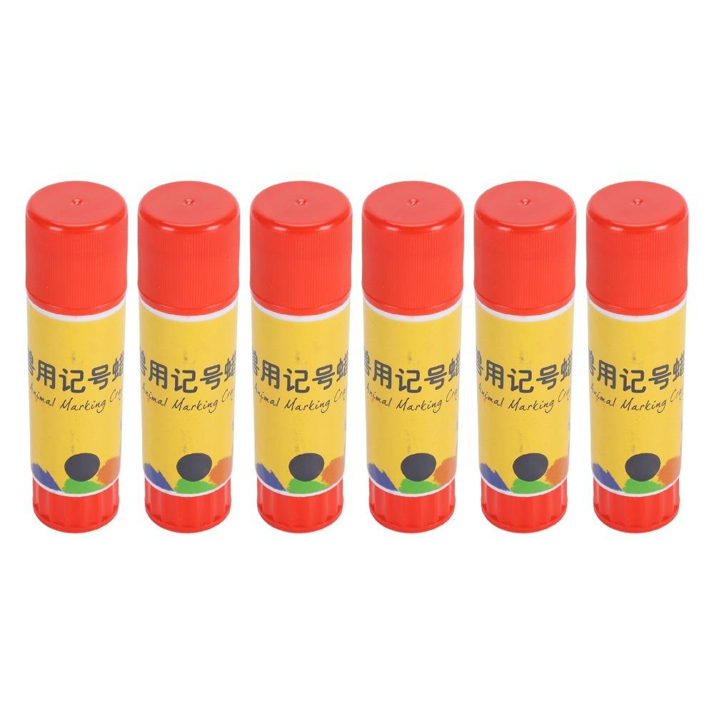 24Pcs Wax Livestock Marking Crayon Durable Farming Marking Accessories Livestock Marker Sheep красный