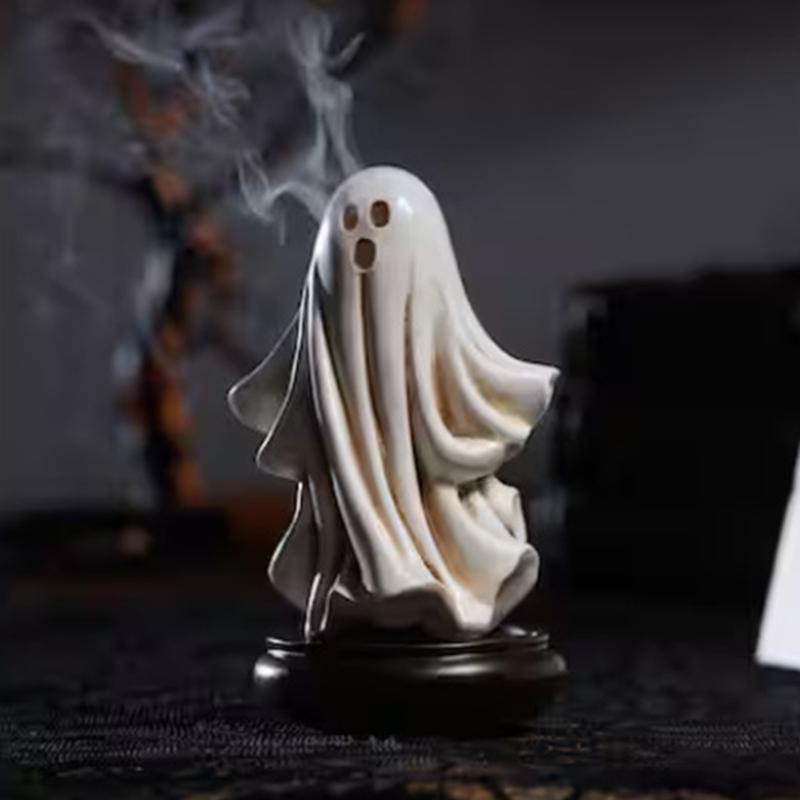 Cartoon Ghostly Ornament Incenses Holder Resins Statues Ghostly Figurine Incenses Burners for Festivals Halloween Decors
