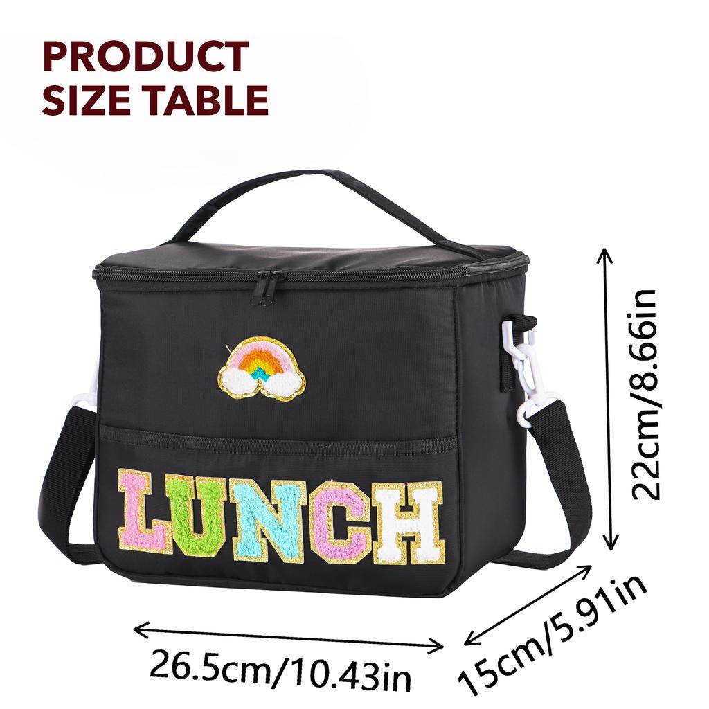 Towel Embroidered Letter Outdoor Large Capacity Crossbody One Shoulder Picnic Bag Camping Picnic Travel Handheld bag.-zmt