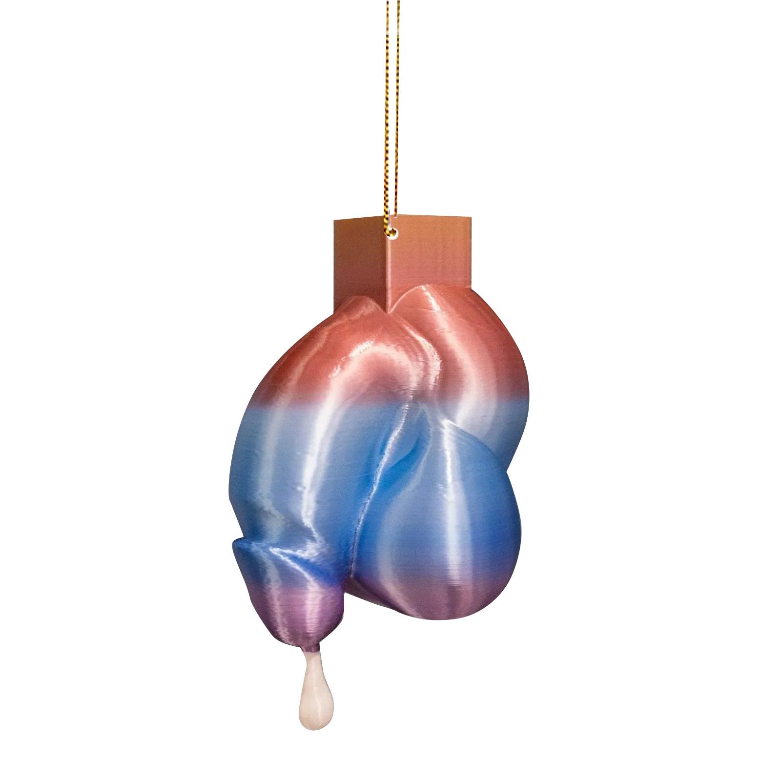 

Прикраса для дорослих, імітація, 1 шт. Веселий 3D, великий, підходить для різдвяної ялинки, автомобіль, дзеркало заднього виду, підвіска, бар, нічний клуб, прикраси для парубочої вечірки One Size