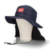 [Manhattan Portage] Sunshade Box Logo Adventure Hat with Logo Hat and Satin SUNSHADE LOGO HAT (013 Navy)