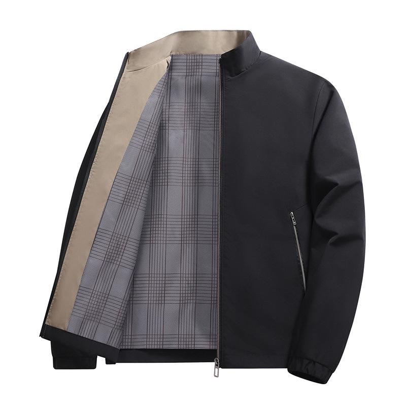 Jacket Men's Stand-up Collar Autumn and Winter Men's Korean Style Slim Youth Versatile Outdoor Casual Versatile Top Jacket