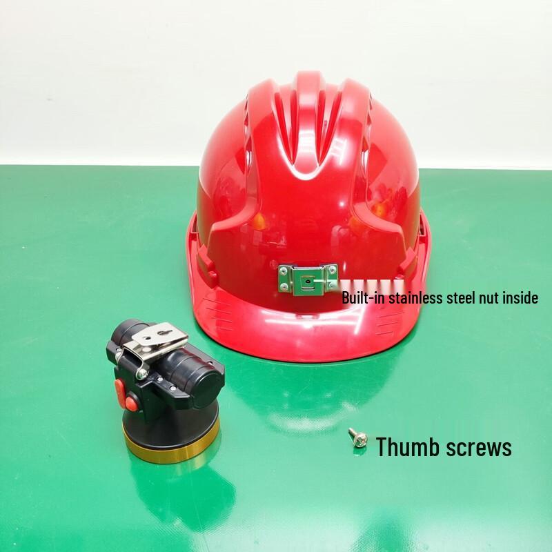 Rechargeable Safety Helmet with Integrated Light and Lock