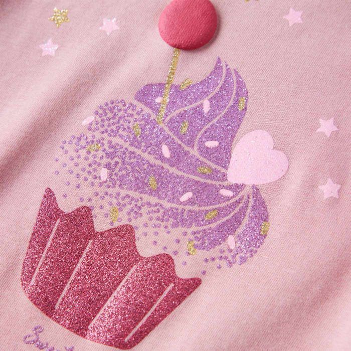 T-shirt enfants à manches longues rose clair 92/104/116/128/140