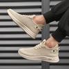 Summer new shoes men's flying woven hollow mesh casual shoes breathable low-top soft-soled shoes wading shoes