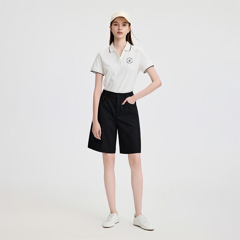 Navigare Women's Elegant Lapel Polo T-shirt