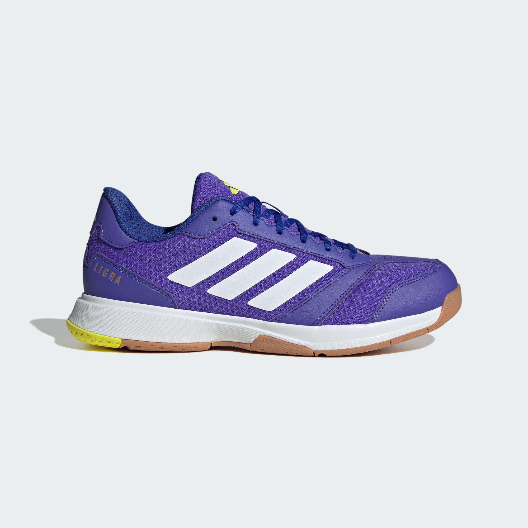 Adidas Ligra 8 Training Shoes Men s Low Top Purple White 39