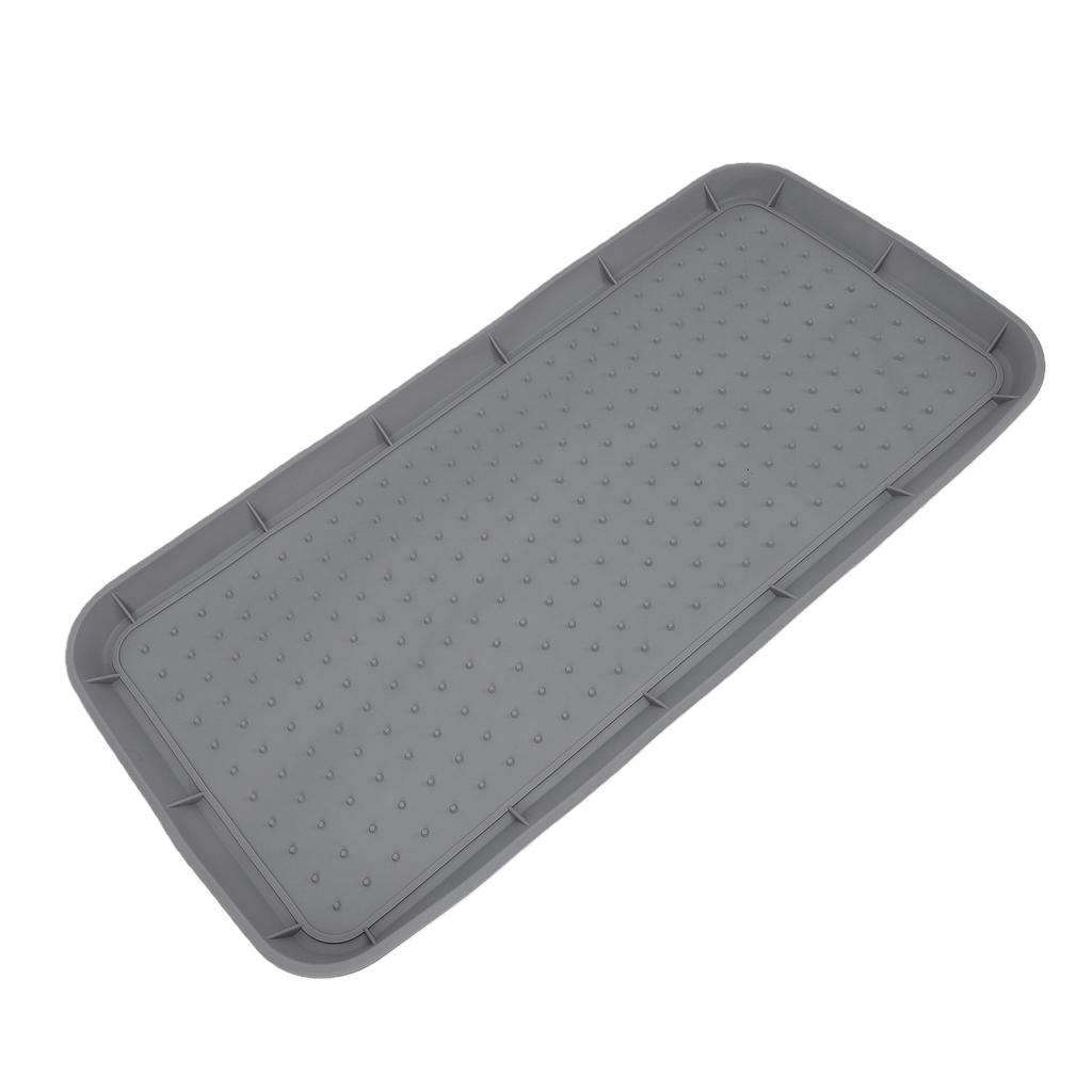 Silicone Shoe Tray with Lip Non Slip Heavy Duty Boot Mat   for Front Door Entryway Indoor Outdoor Use