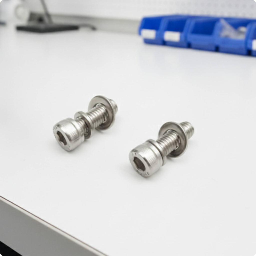 M5 Bolts with Washers Rust Resistant Fasteners Silver for Underwater Photography