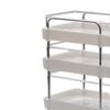1/6 Dollhouse Miniature Rolling Storage Cart, Organizer Shelf for Accessories