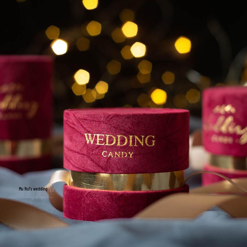 Mori Velvet Candy Gift Box: Exquisite Flannel Cloth for Weddings