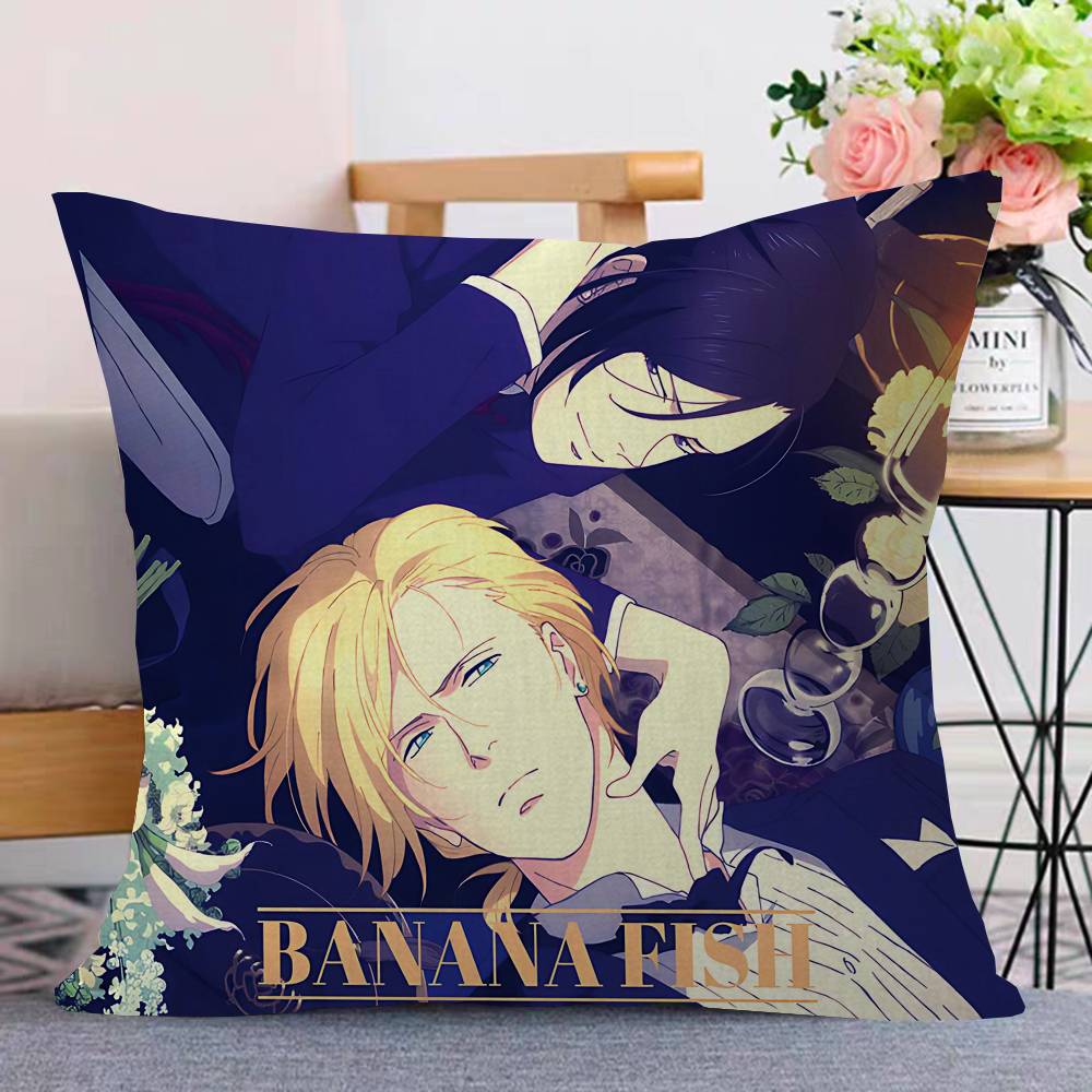 Banana Fish Anime Cushion Cover Decorative Pillow Sofa Home Decor Case Pillow Cases