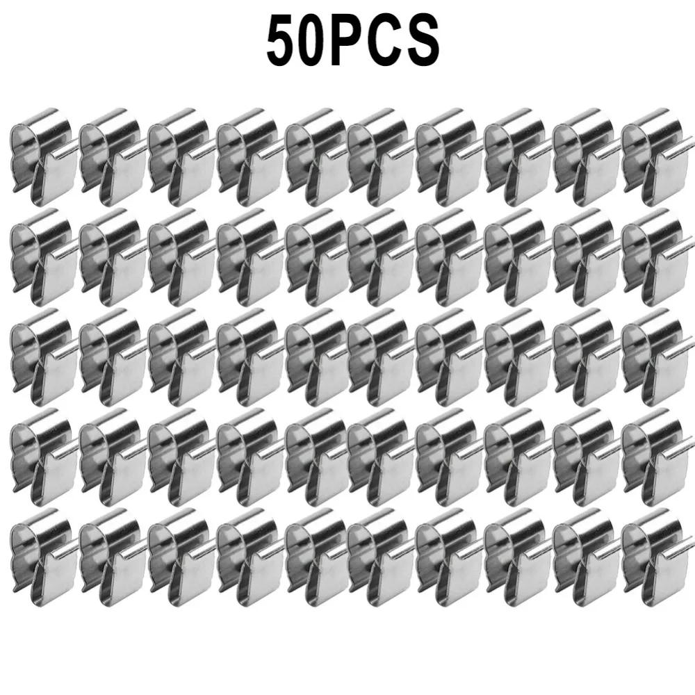 50/20 Pack Solar Panel Wire Clips for 2x6mm Stainless Steel Cables Photovoltaic Trailer Wire Clip